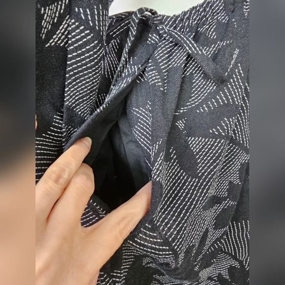 Womens Balloon Sleeve Mini A-Line Dress | Universal Thread | Black Floral | XS - Picture 7 of 12